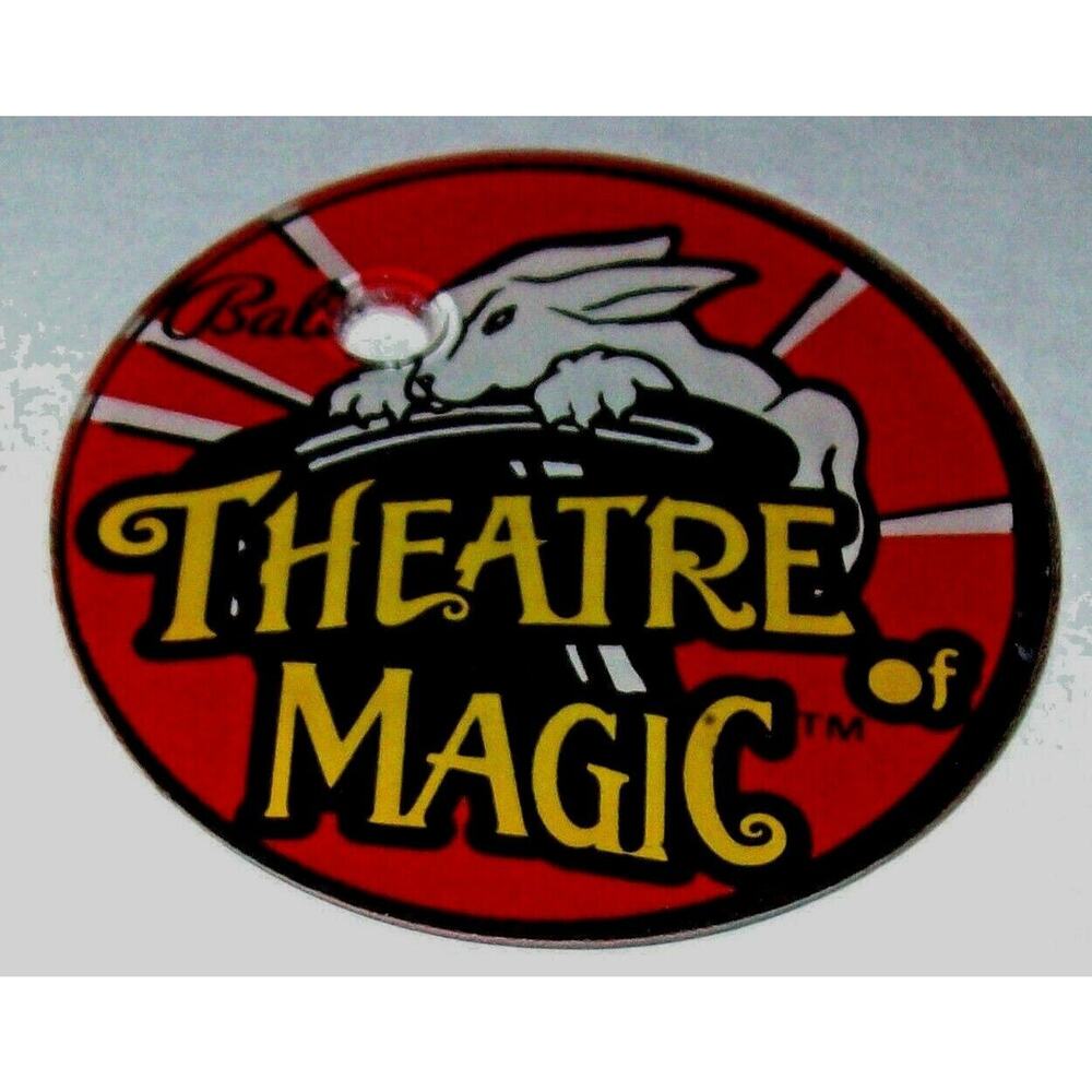 Theatre Of Magic Pinball Game Promo Plastic Keychain Original Bunny Rabbit